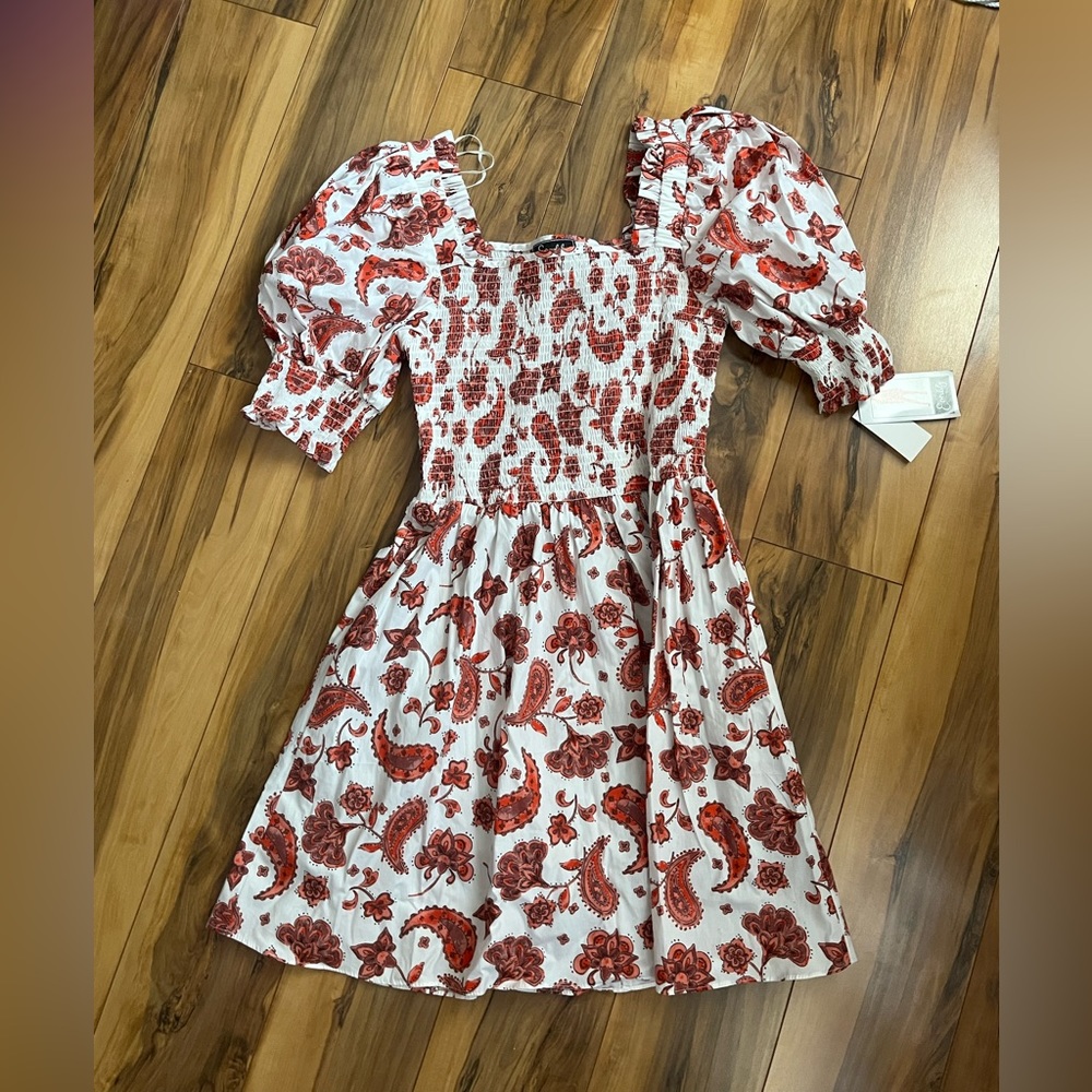 Floral Dress - Red
